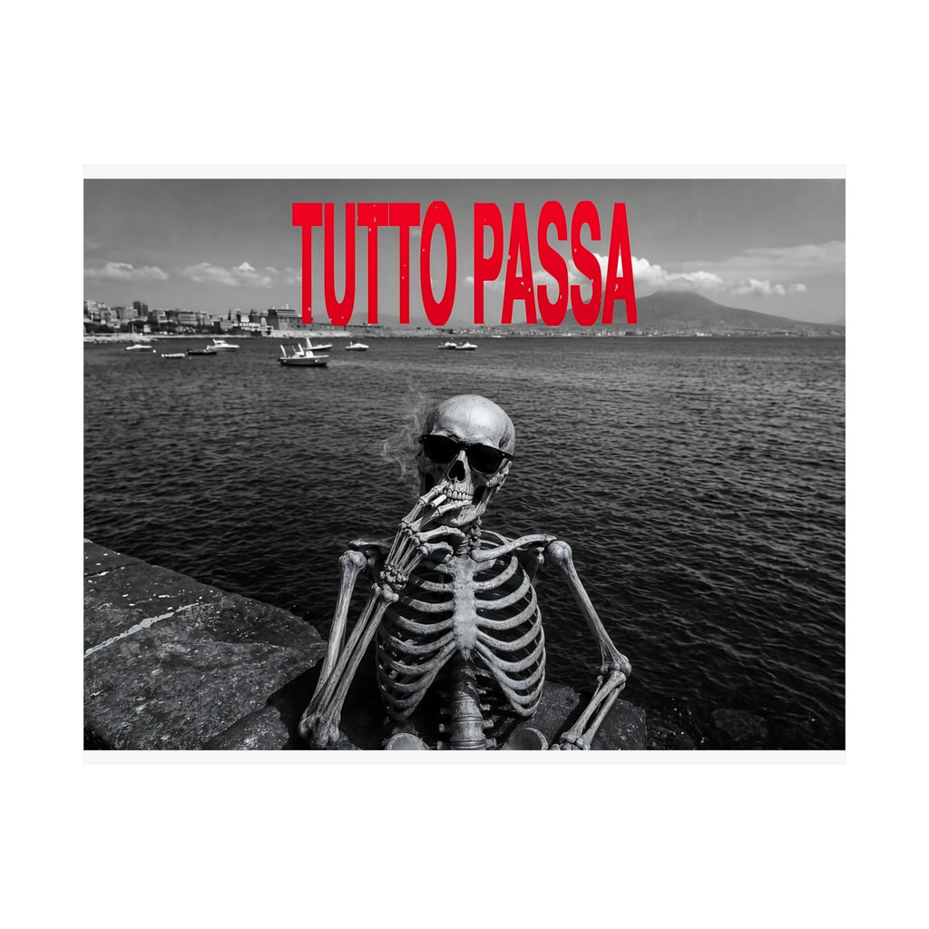 Tutto Passa - Skeleton Painting | Matte Poster (Landscape)
