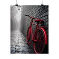 The Red Bicycle - Unique Office Wall Decor | Matte Poster