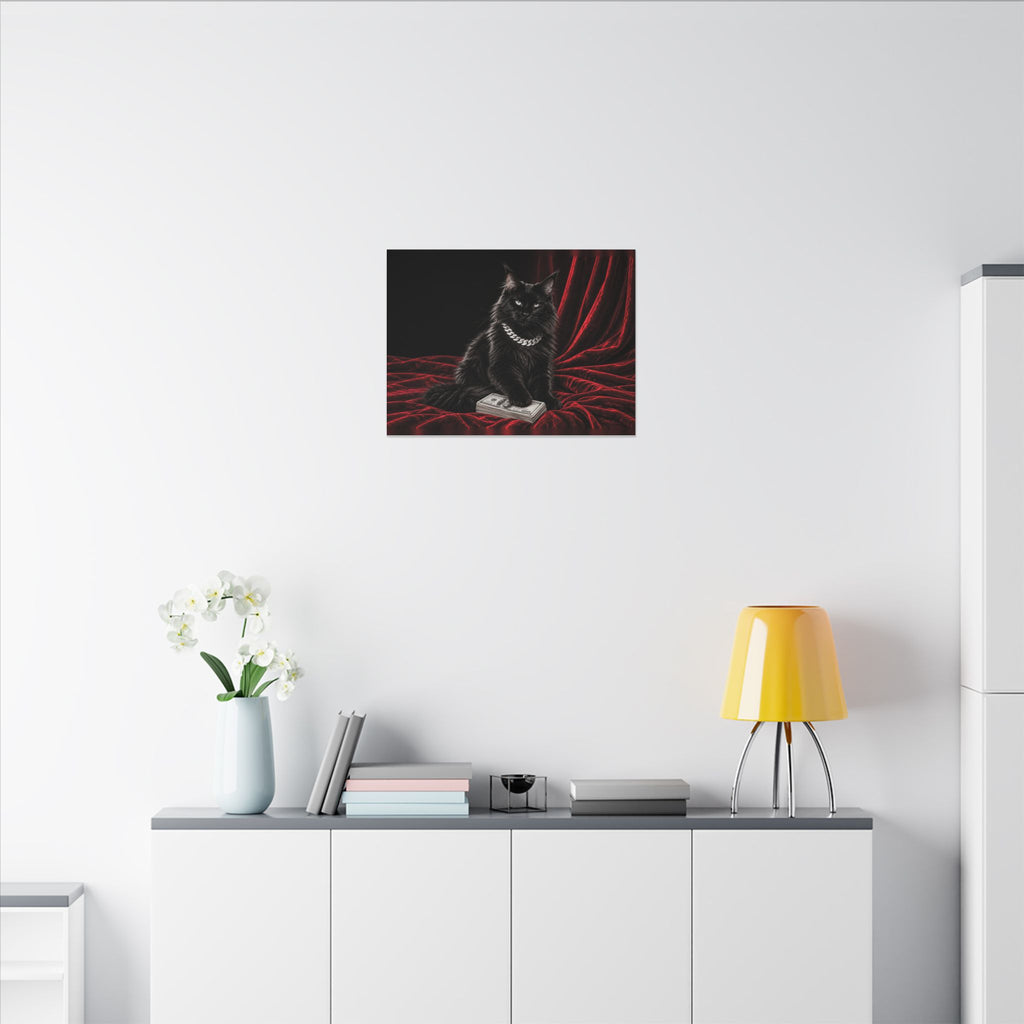 Cat Cash - Meme Wall Art | Canvas (Landscape)