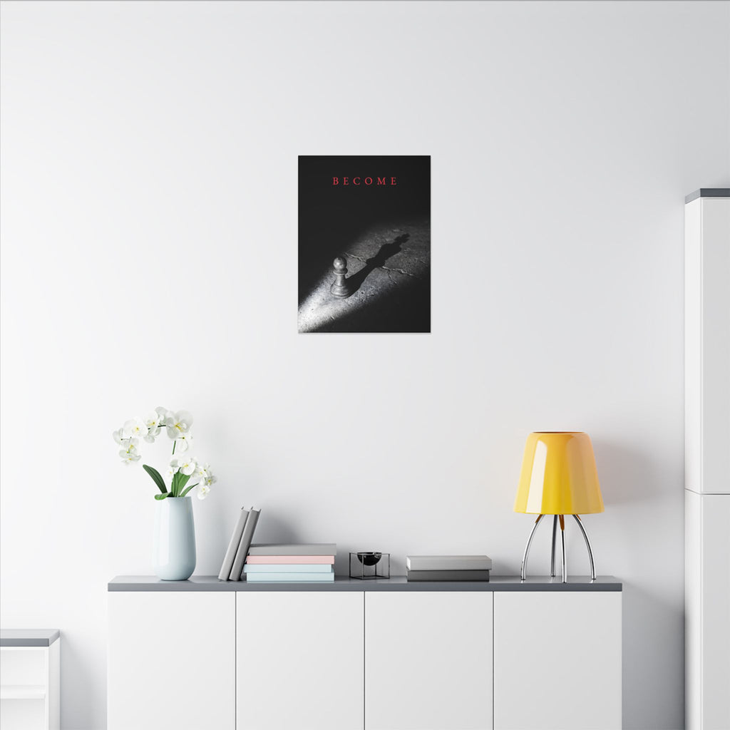 Become - Chess King Shadow Wall Art | Canvas