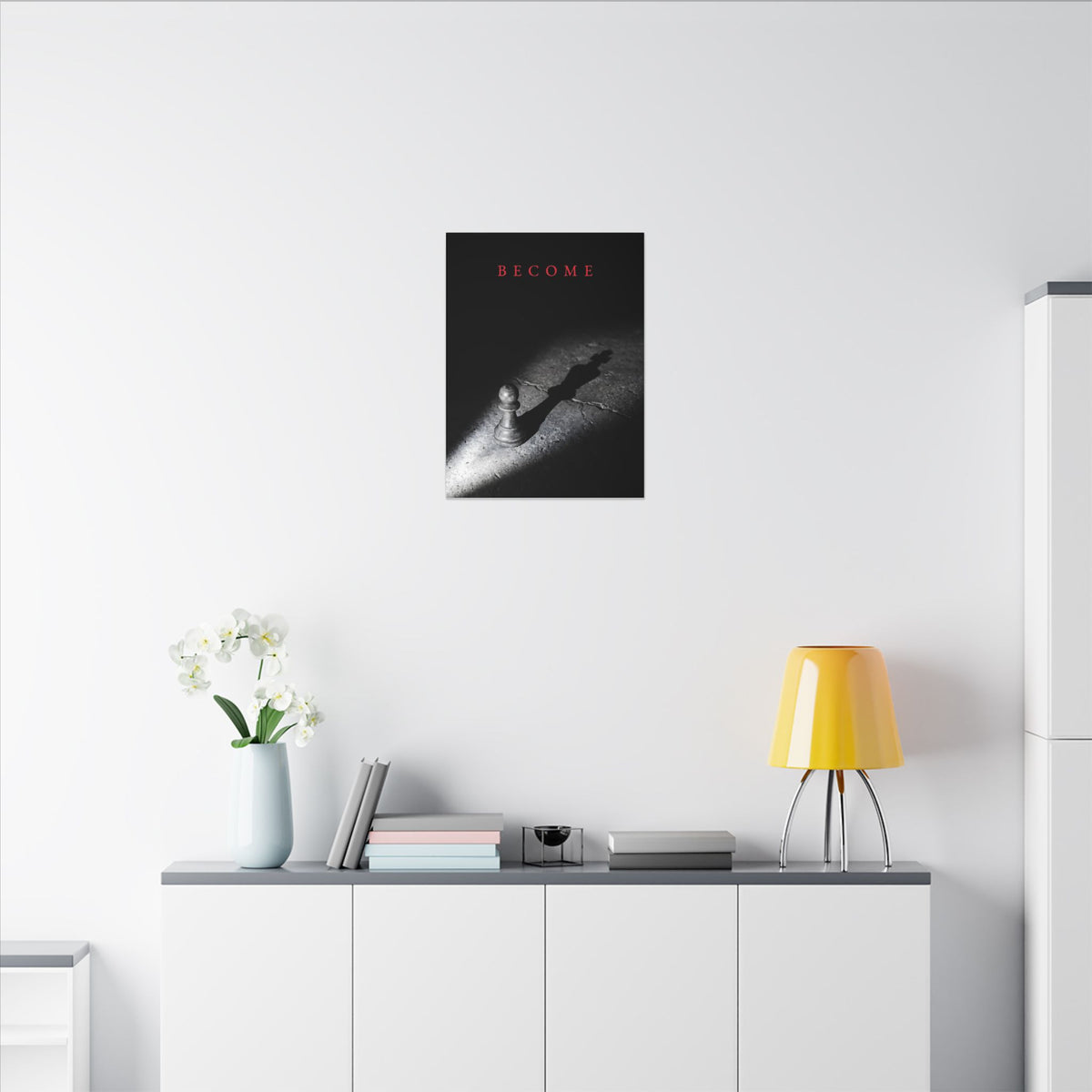 Become - Chess King Shadow Wall Art | Canvas