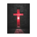 Light Through Stone - Modern Cross Wall Art | Canvas