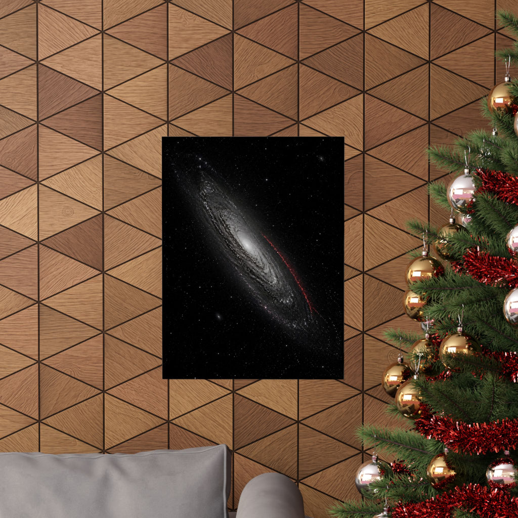 Crimson Orbit - Space Wall Art | Matte Poster