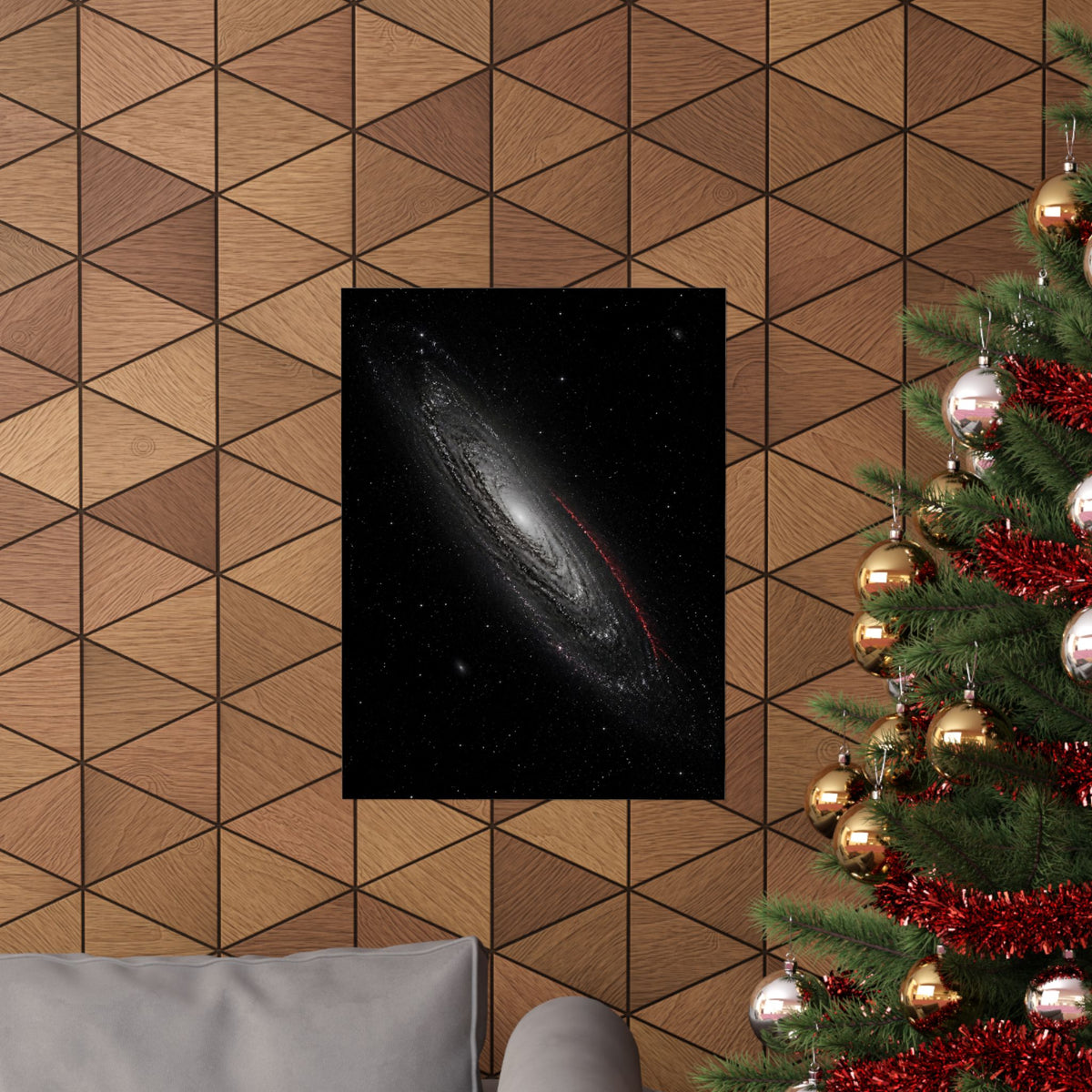 Crimson Orbit - Space Wall Art | Matte Poster