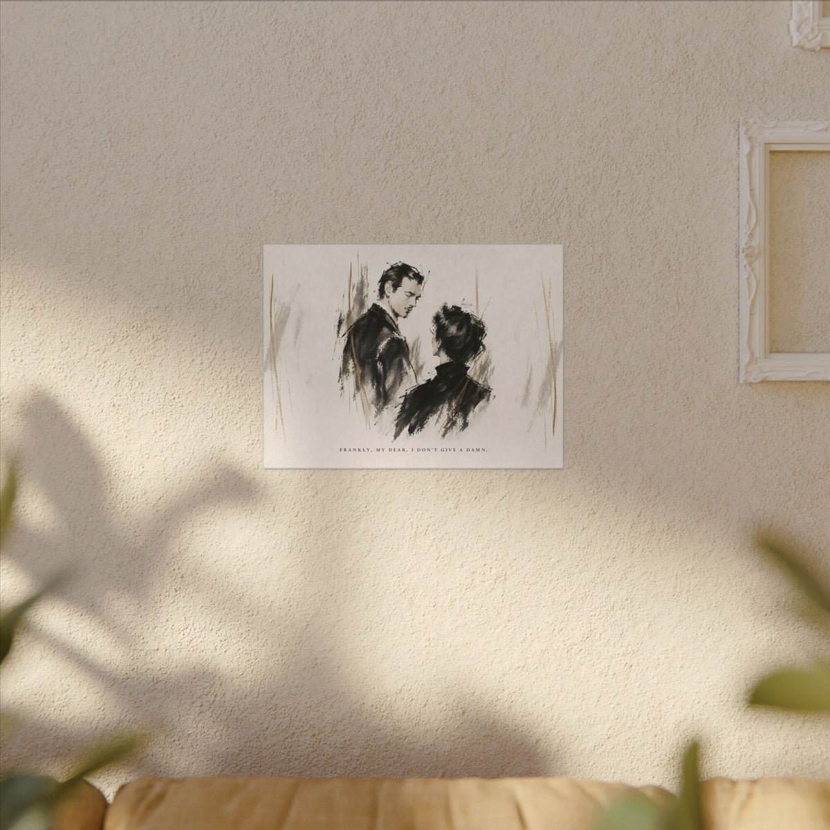 Frankly My Dear - Romantic Noir Wall Art | Canvas (Landscape)