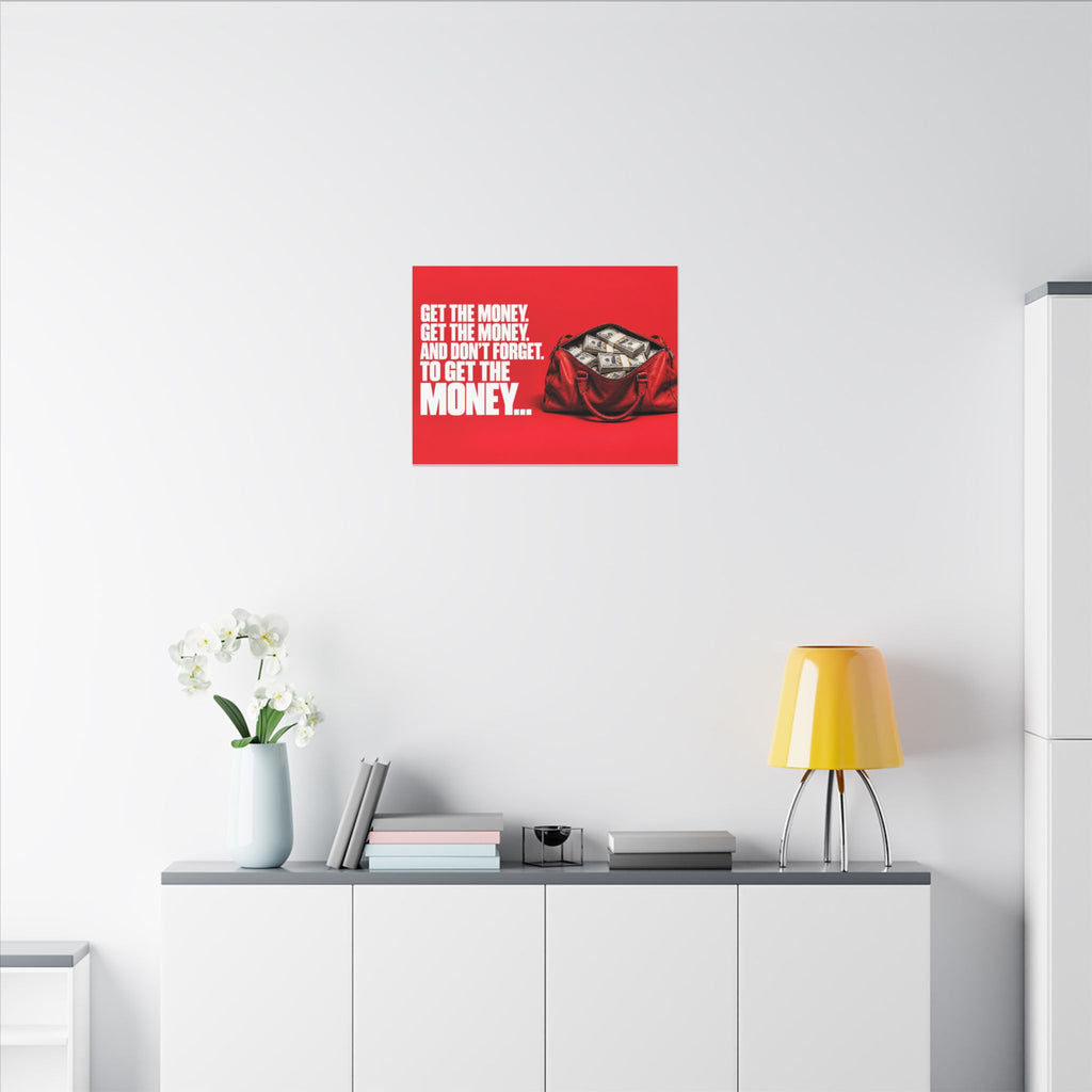 Get the Money - Money Wall Art | Canvas (Landscape)
