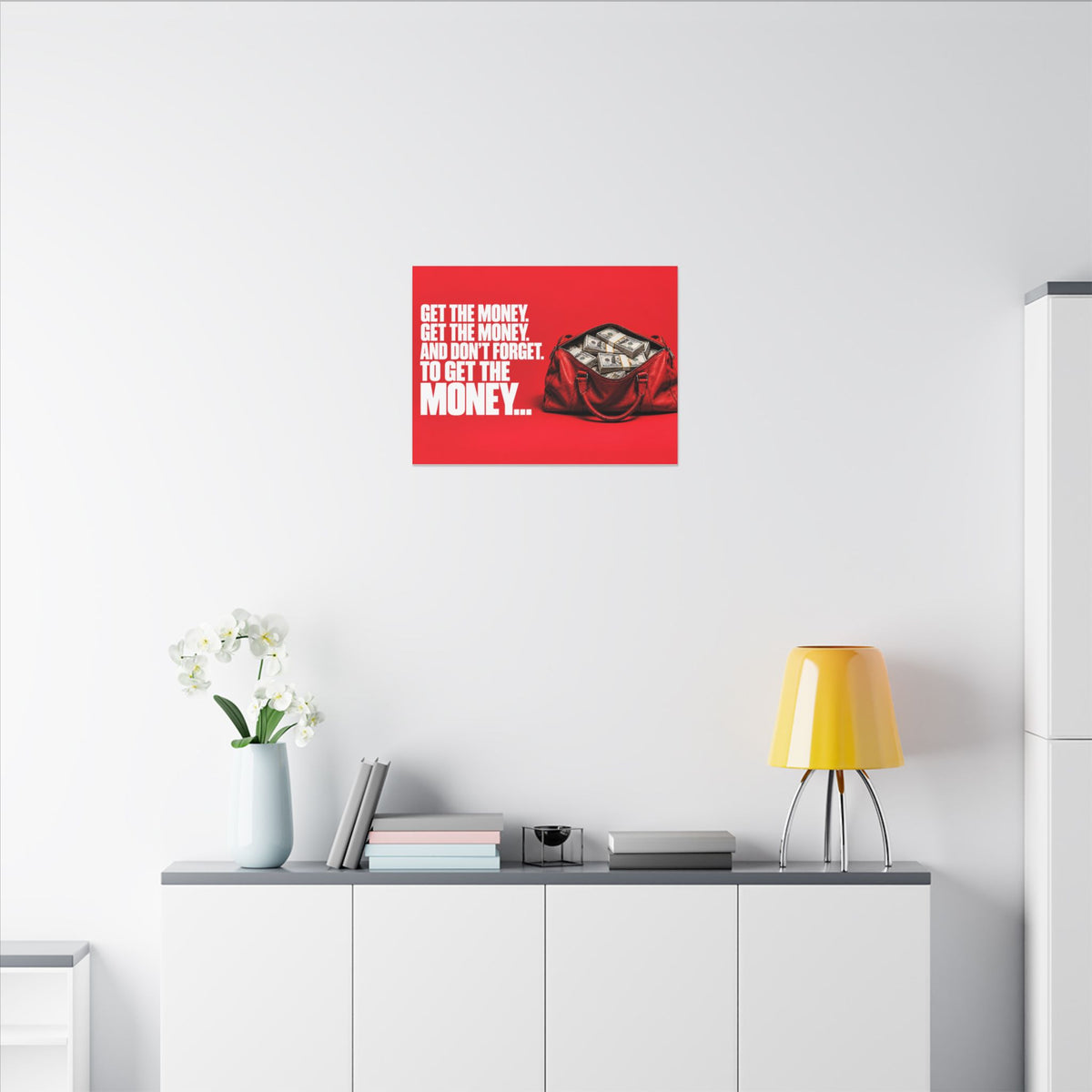 Get the Money - Money Wall Art | Canvas (Landscape)