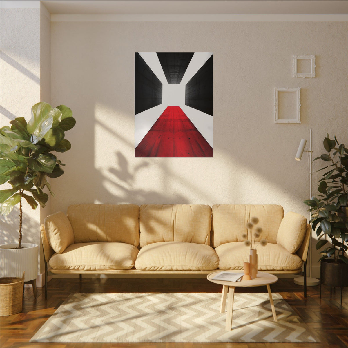 The Red Facade - Red Wall Decor | Canvas