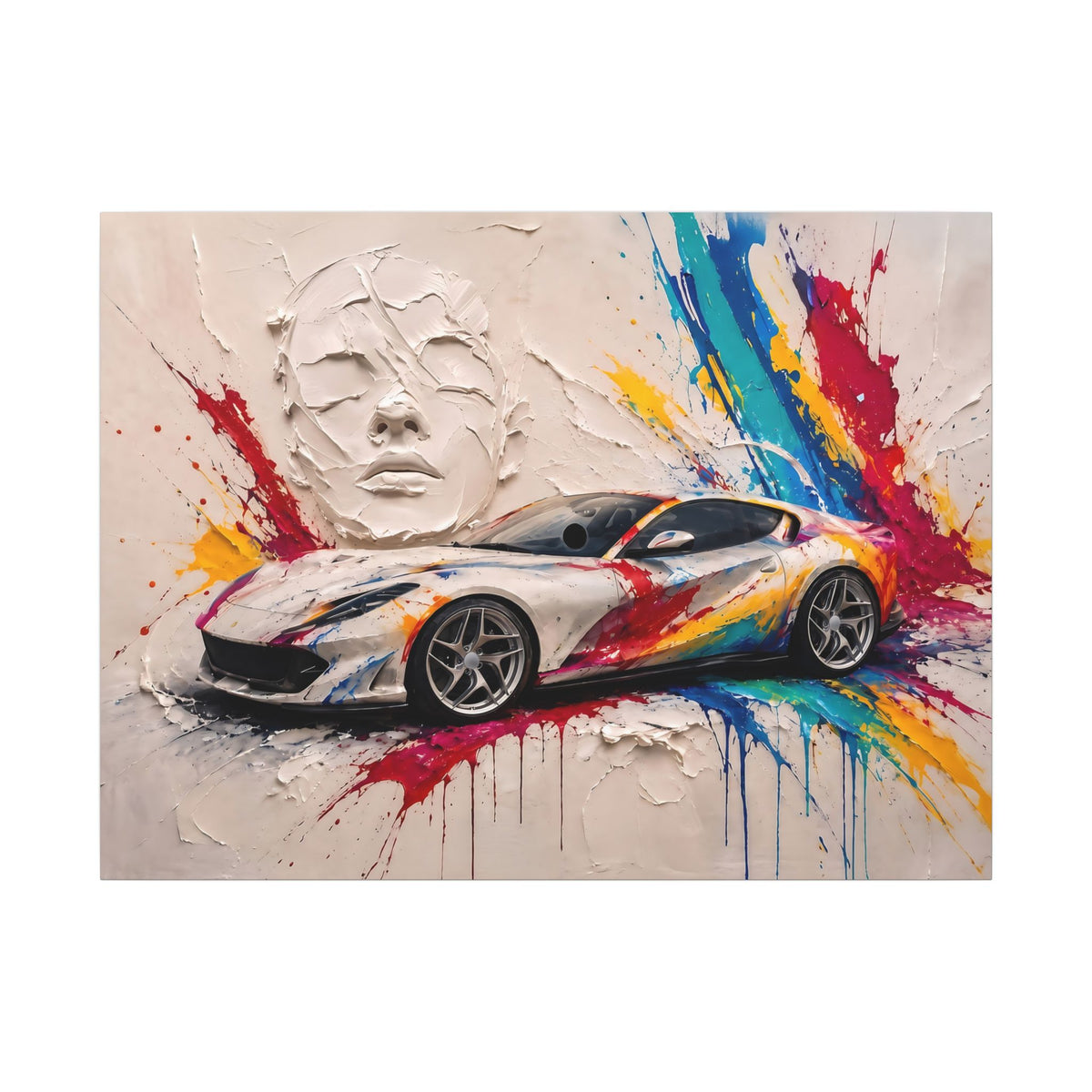 Full Throttle Wide - Supercar Splash Art Landscape | Canvas