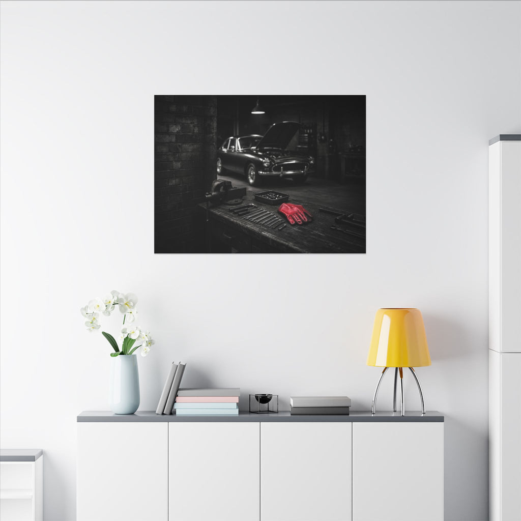 Built, Not Bought - Garage Wall Art | Canvas (Landscape)