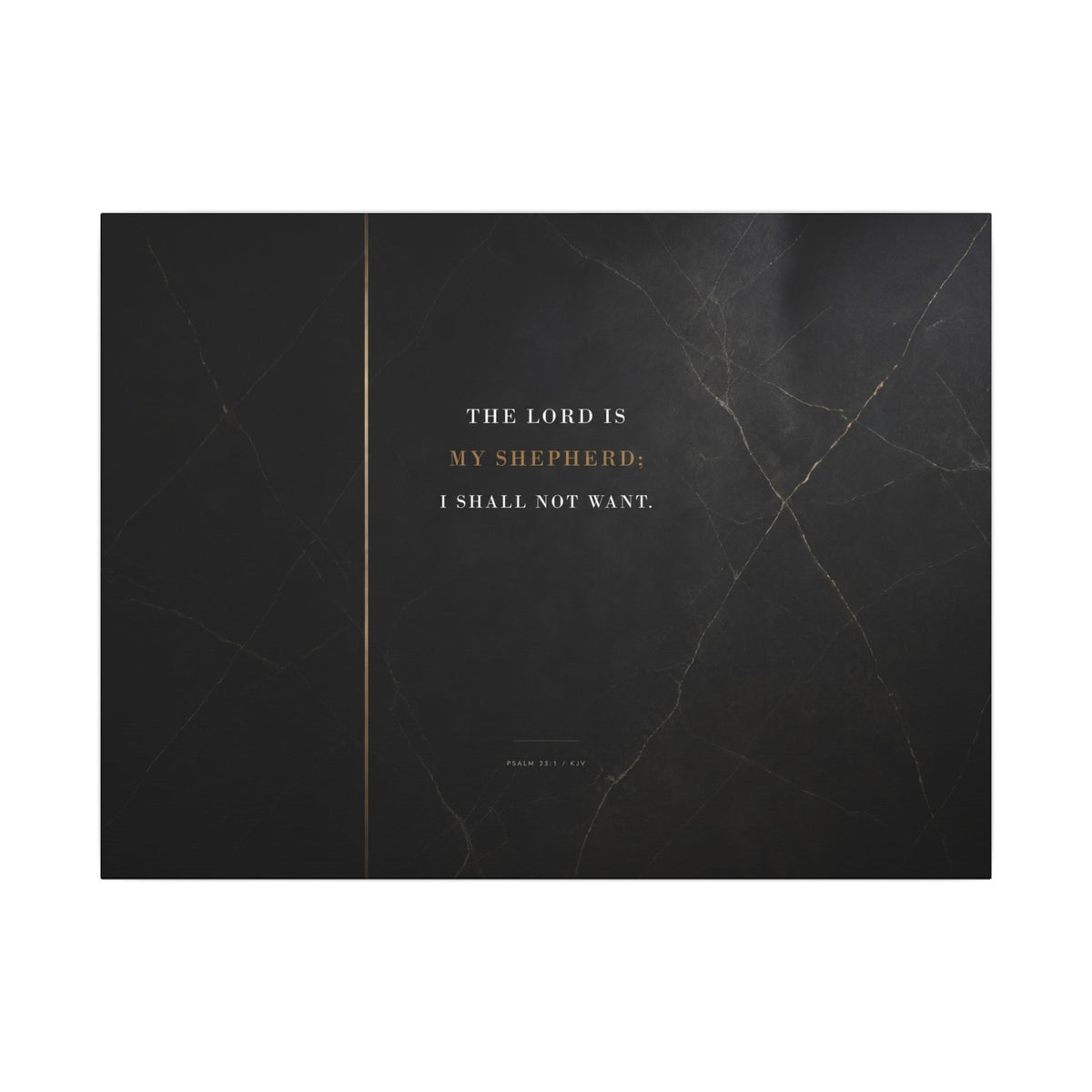 The Lord Is My Shepherd - Psalm 23 Scripture Wall Art | Canvas (Landscape)