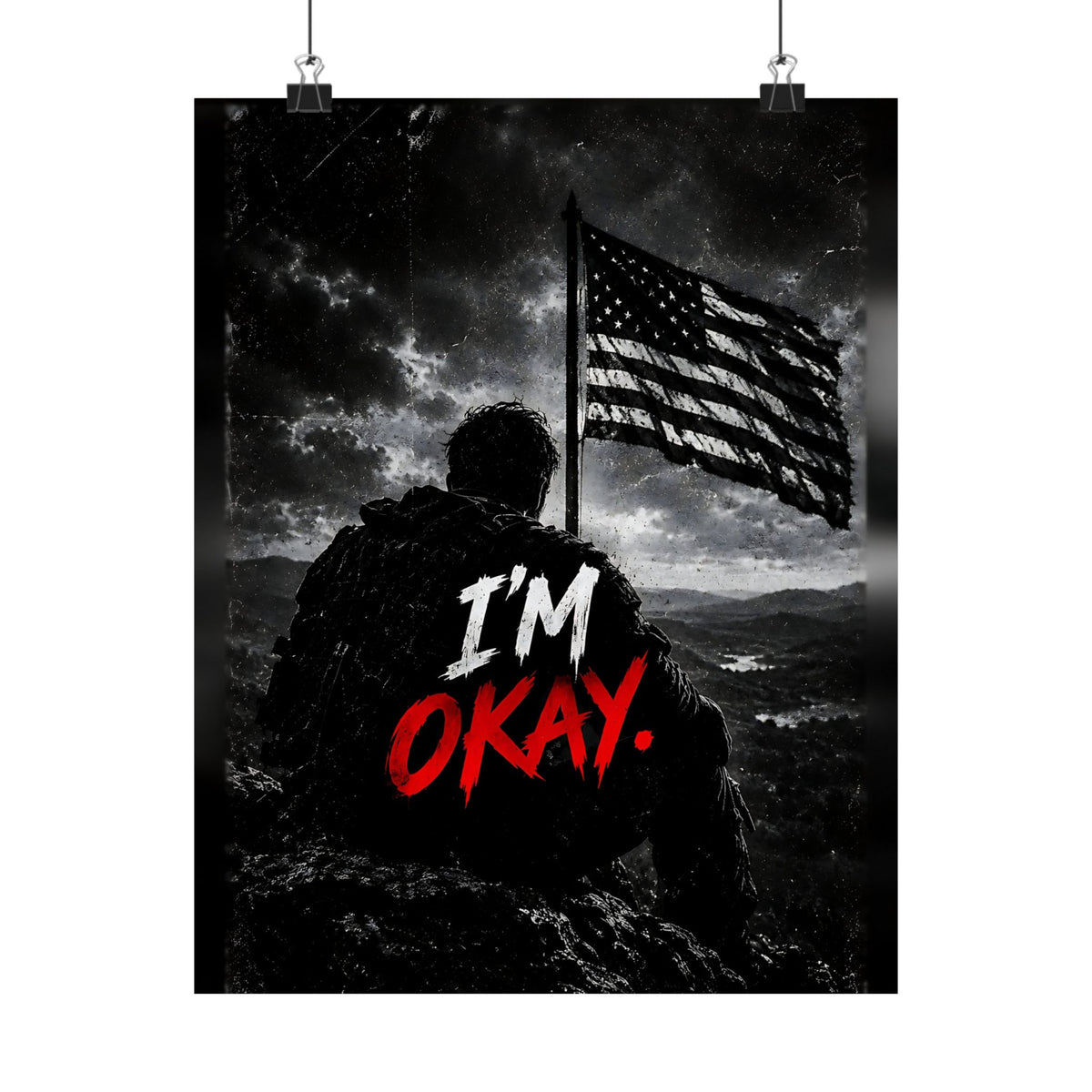 I'm Okay - Man Cave Wall Art | Matte Poster