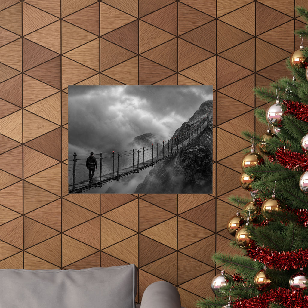 Cross What Scares You - Bedroom Art Prints | Matte Poster (Landscape)
