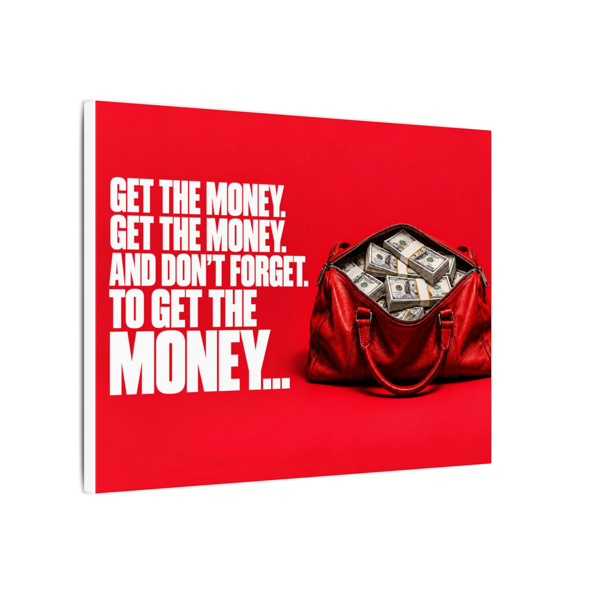 Get the Money - Money Wall Art | Canvas (Landscape)