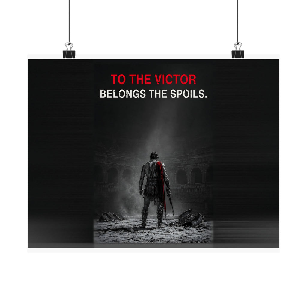 To the Victor - Gladiator Wall Art | Matte Poster (Landscape)