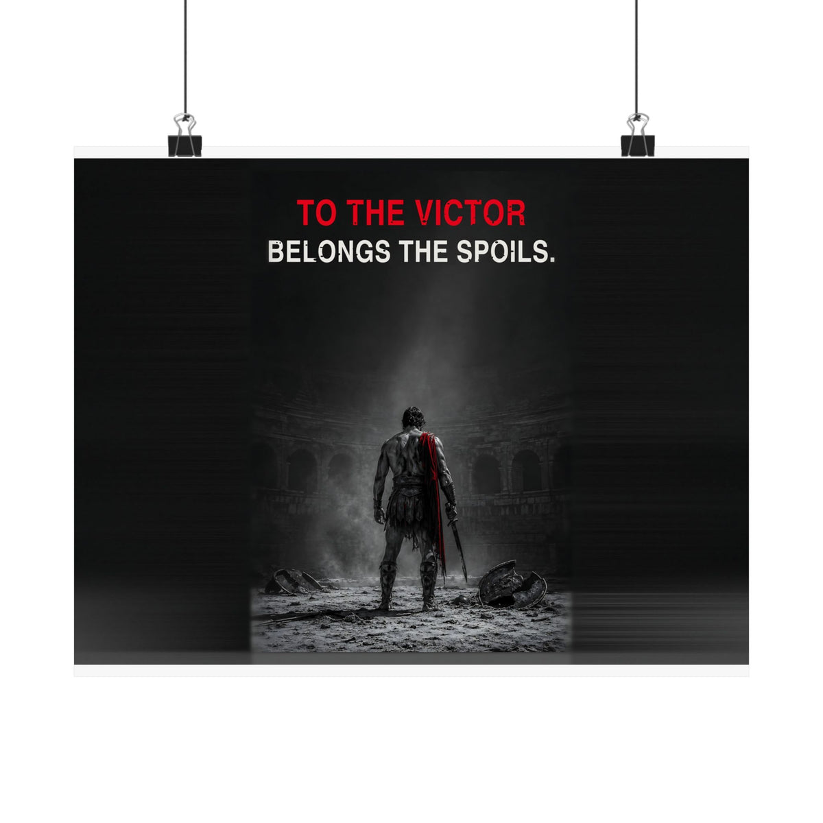 To the Victor - Gladiator Wall Art | Matte Poster (Landscape)