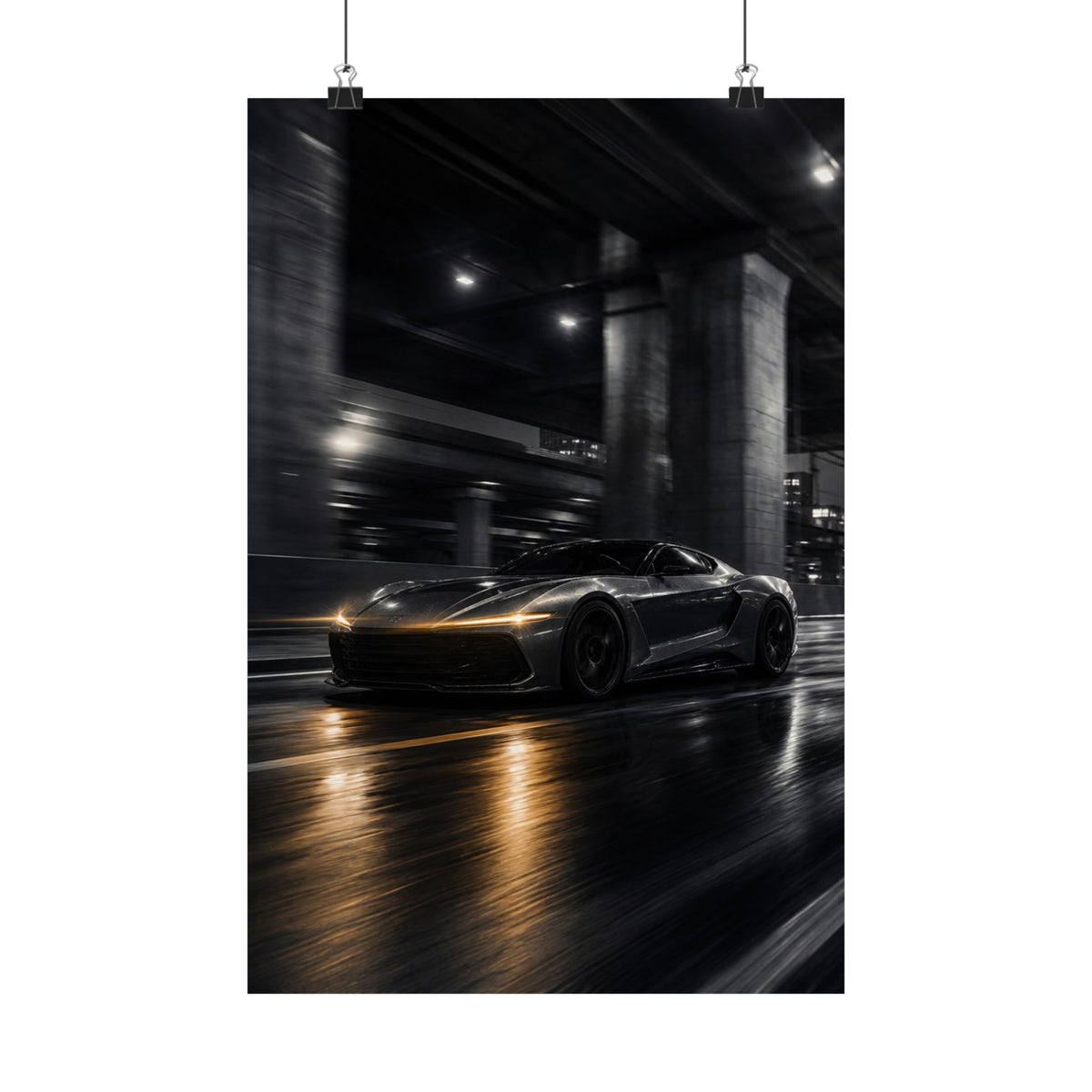 After Dark - Supercar Wall Art | Matte Poster