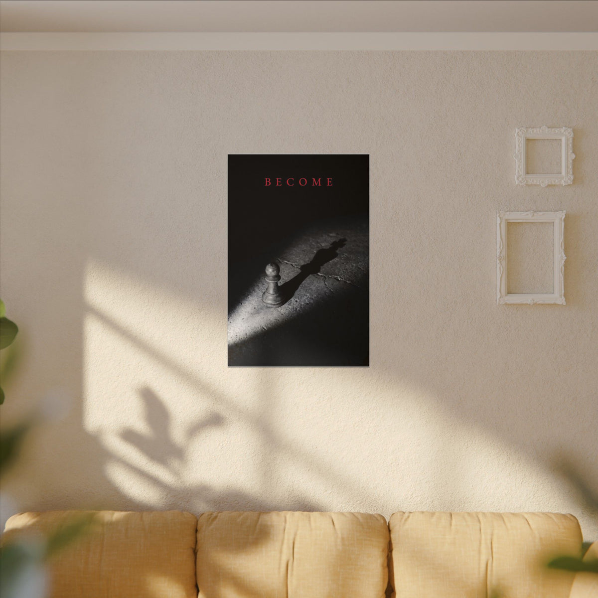 Become - Chess King Shadow Wall Art | Canvas