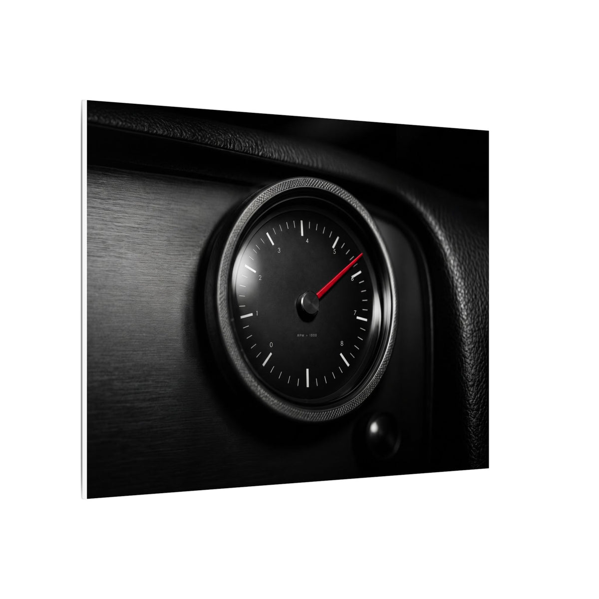 Redline Gauge - Tachometer Wall Art | Canvas (Landscape)