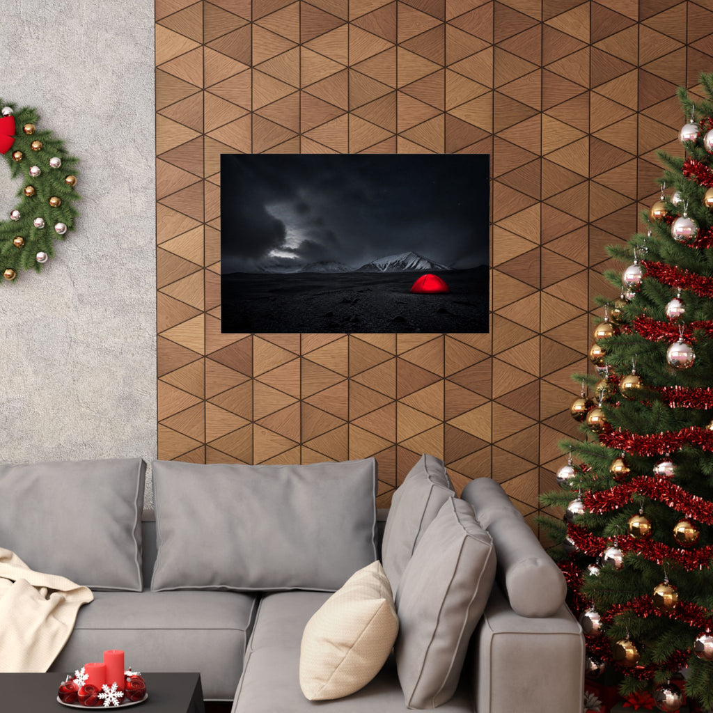 Red Tent - Wall Art Above Bed | Matte Poster (Landscape)