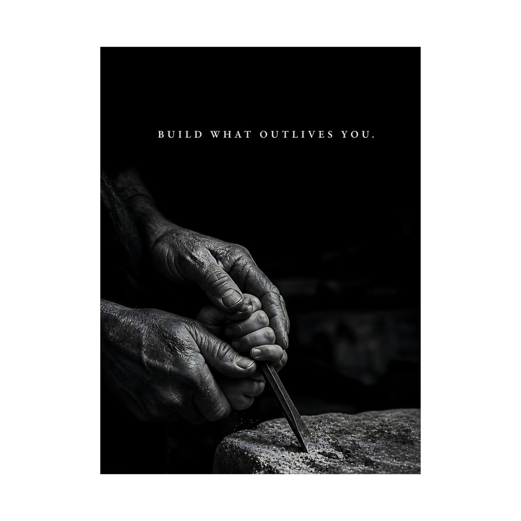 Build What Outlives You - Motivational Posters | Matte Poster