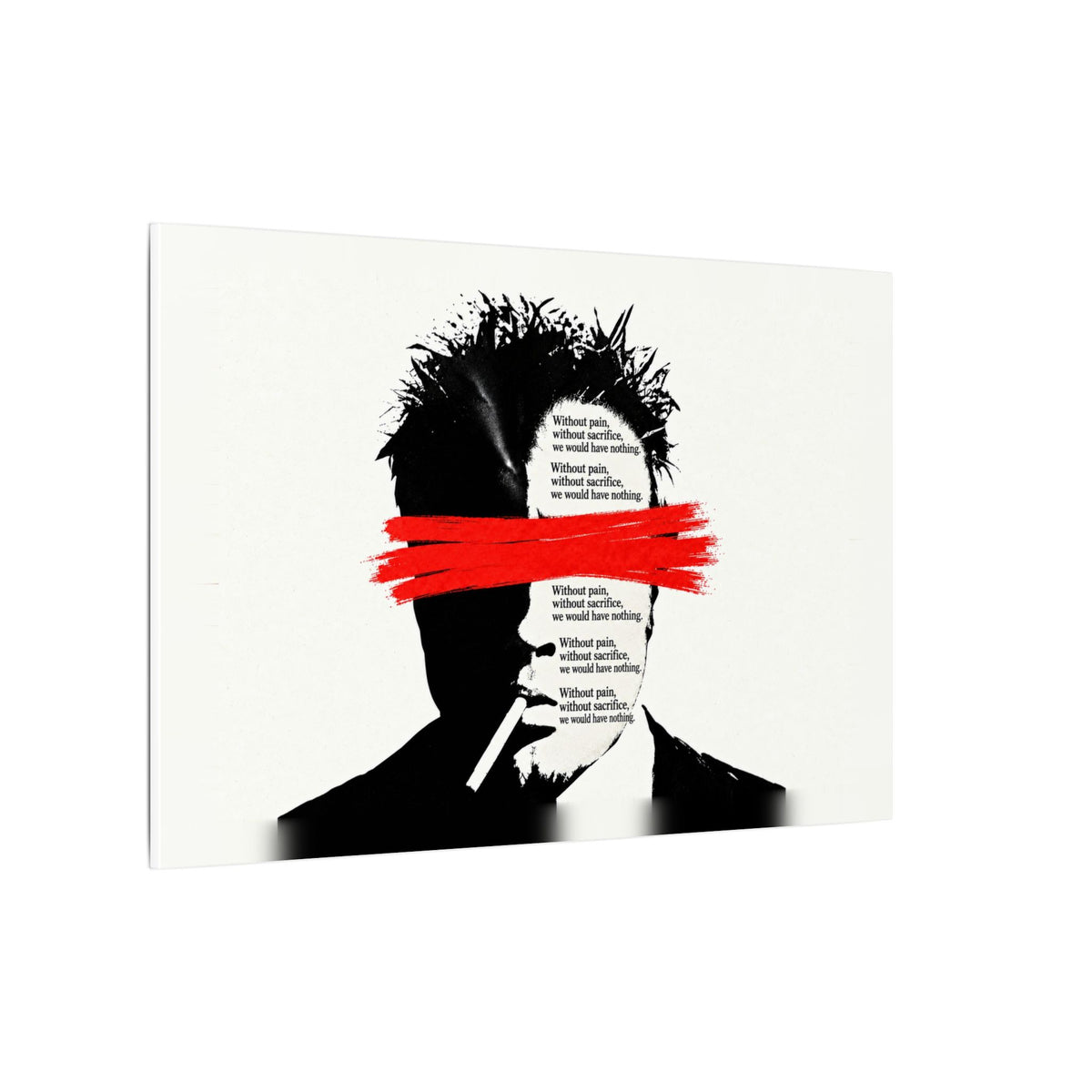 Pain and Sacrifice - Quote Wall Art | Canvas (Landscape)
