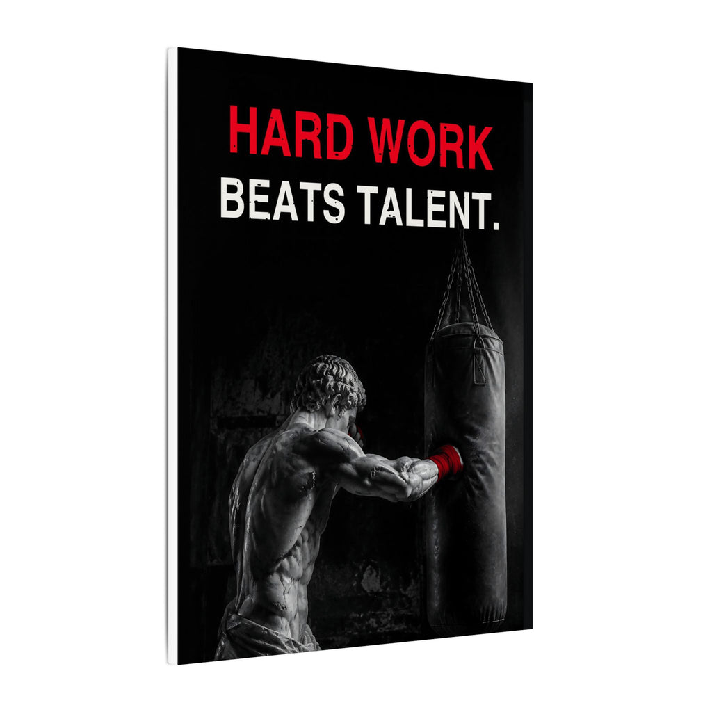 Hard Work Beats Talent - Boxing Wall Art | Canvas