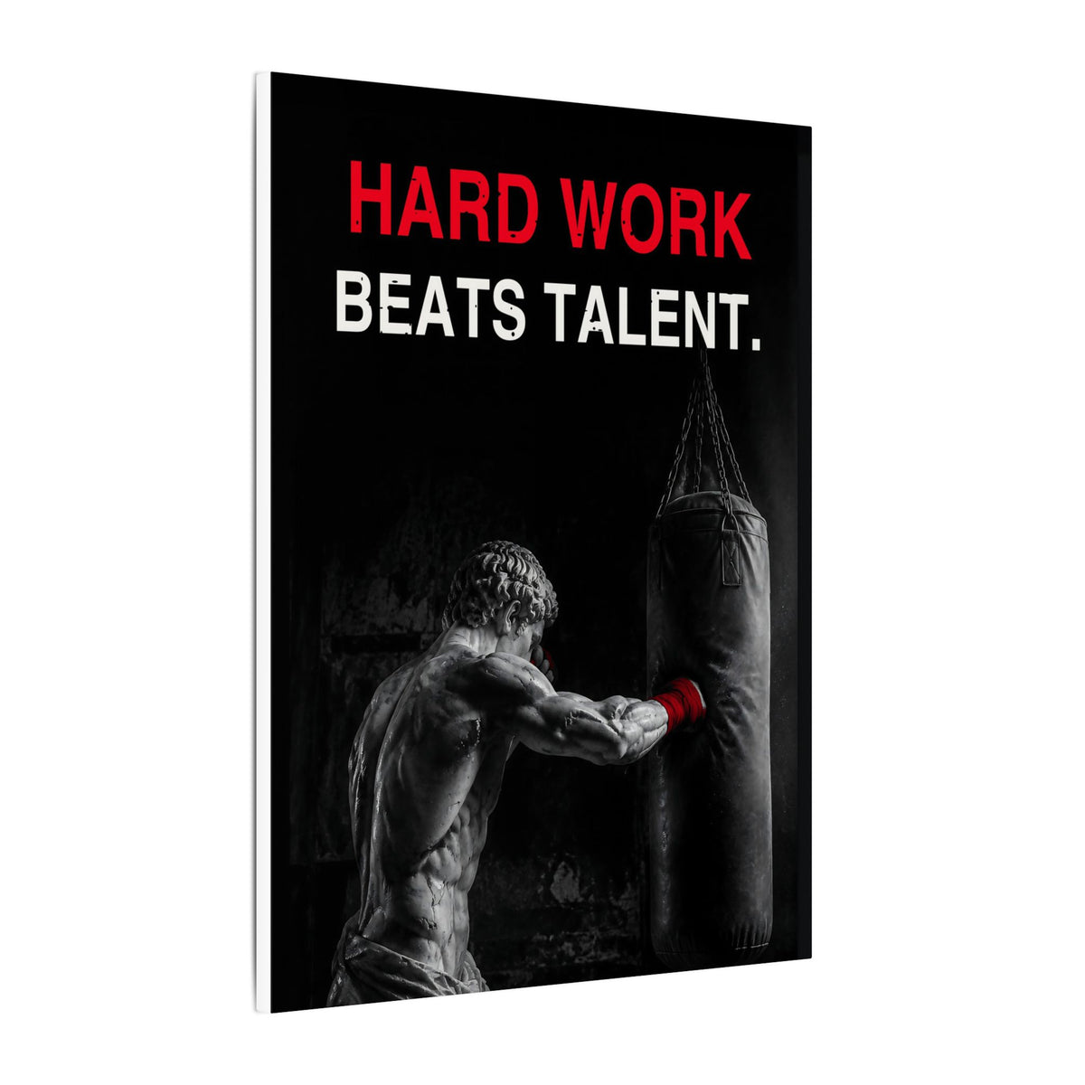 Hard Work Beats Talent - Boxing Wall Art | Canvas