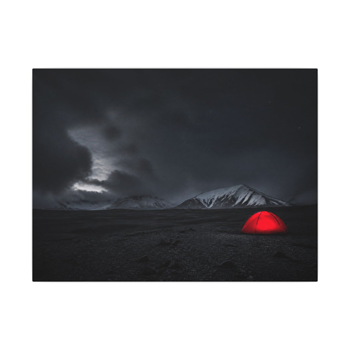Red Tent - Wall Art Above Bed | Canvas (Landscape)