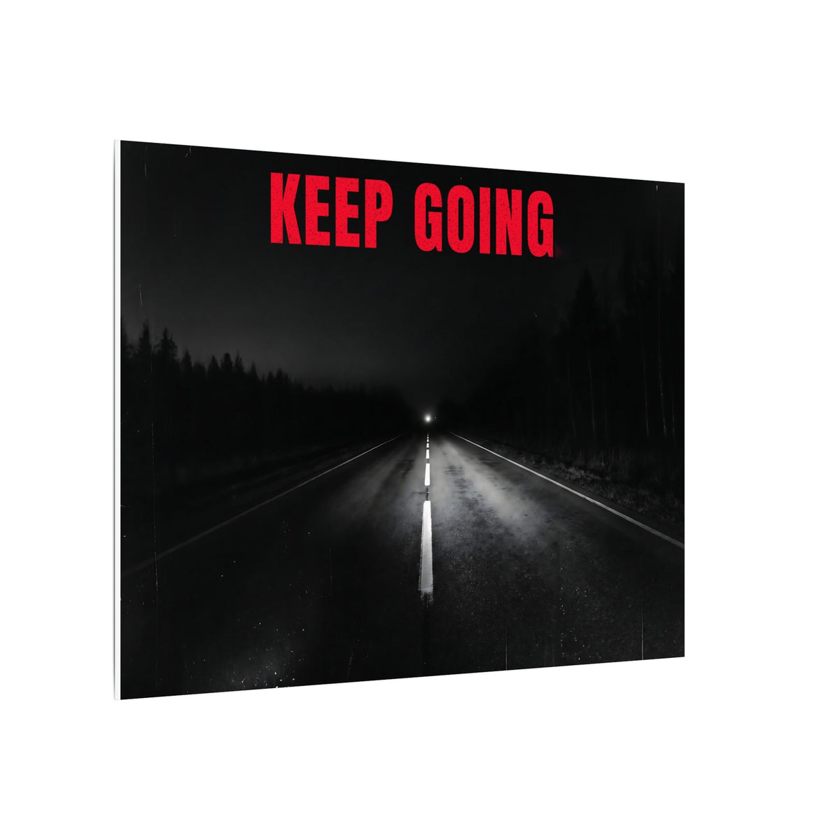 The Extra Mile - Night Road Wall Art | Canvas (Landscape)
