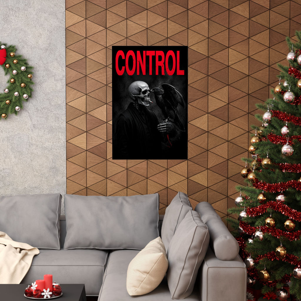Control - Gothic Raven Artwork | Matte Poster