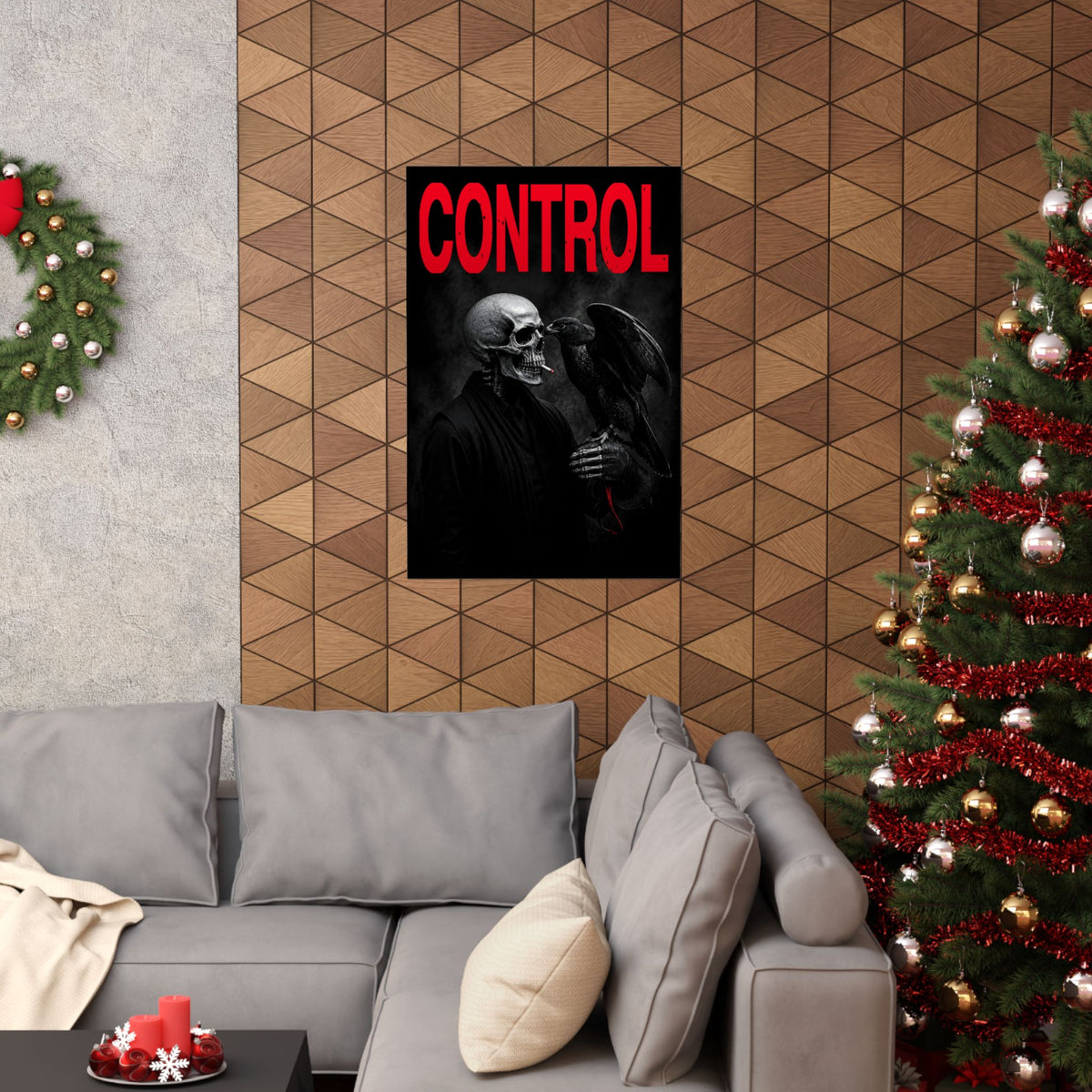 Control - Gothic Raven Artwork | Matte Poster