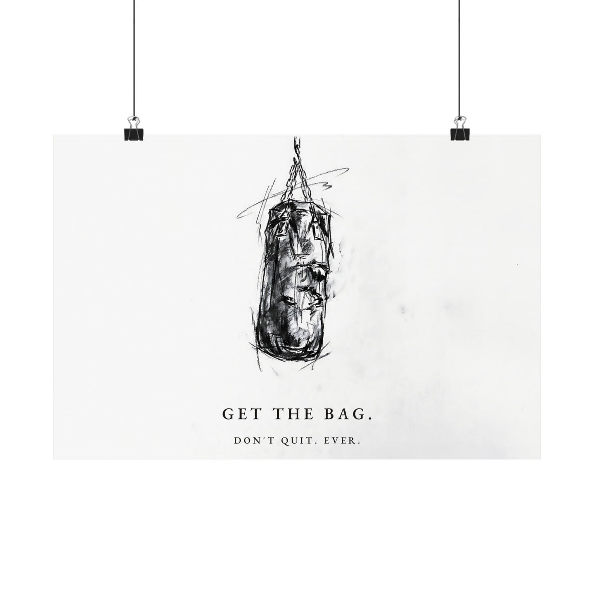 Get the Bag - Boxing Wall Art | Matte Poster (Landscape)