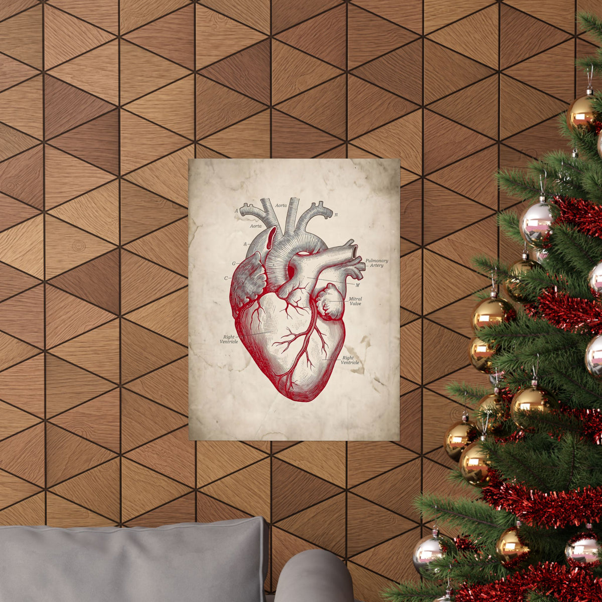 The Anatomical Heart - Wall Art For Doctor Office | Matte Poster