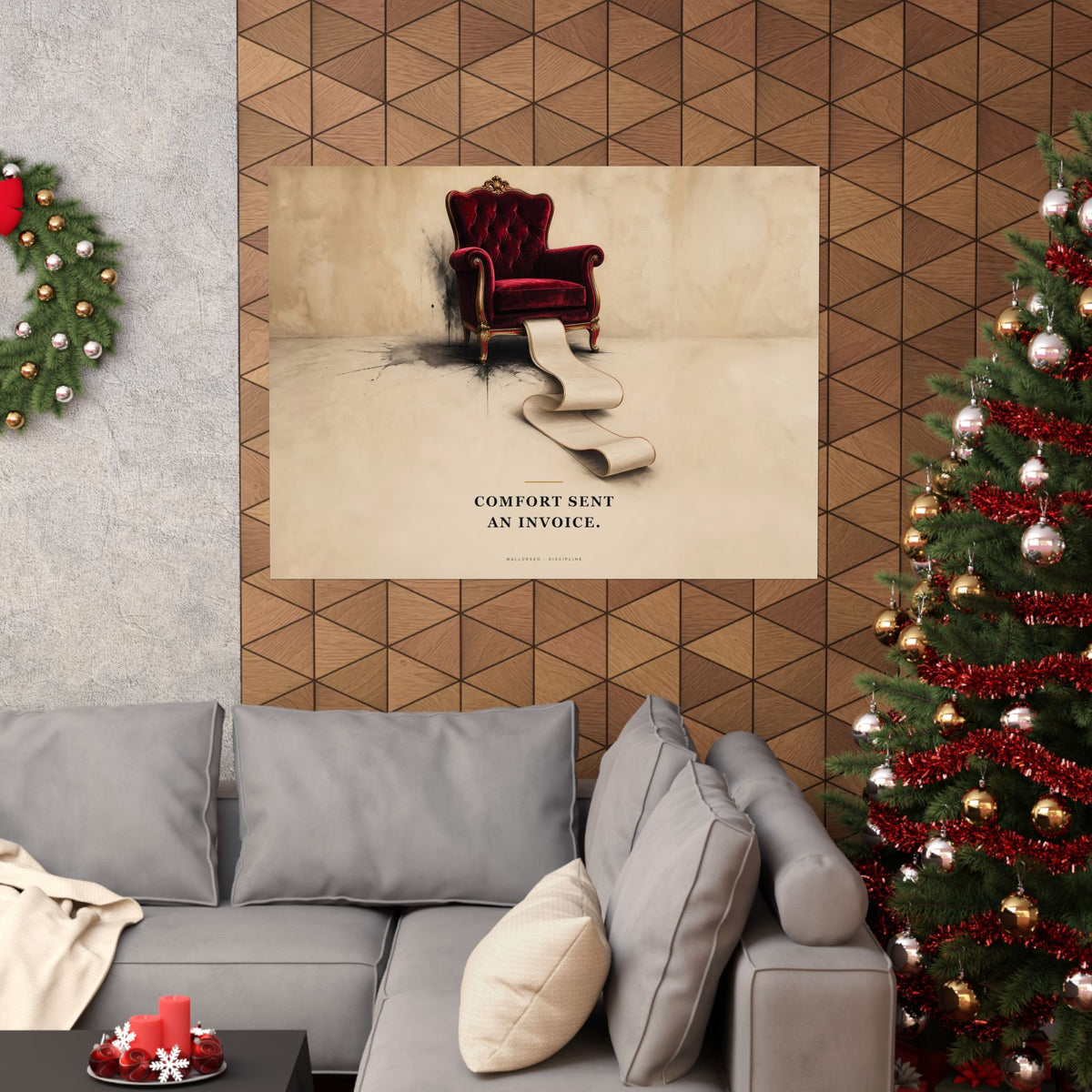 Comfort Sent an Invoice - Funny Wall Art | Matte Poster (Landscape)