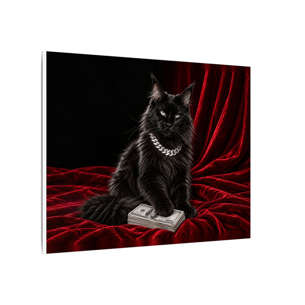 Cat Cash - Meme Wall Art | Canvas (Landscape)