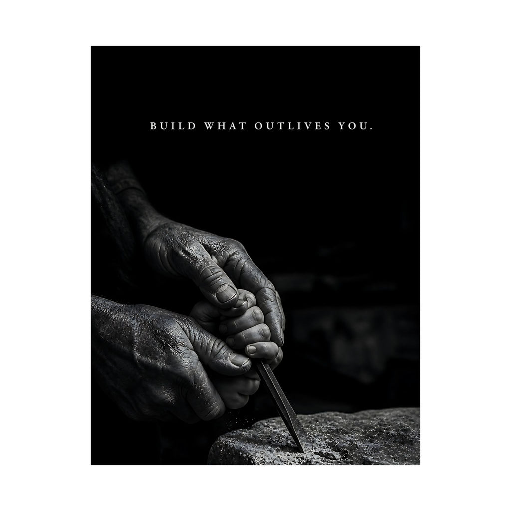 Build What Outlives You - Motivational Posters | Matte Poster