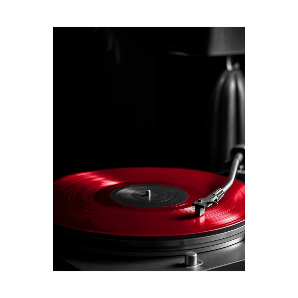 Red Vinyl - Mens Office Wall Art | Matte Poster