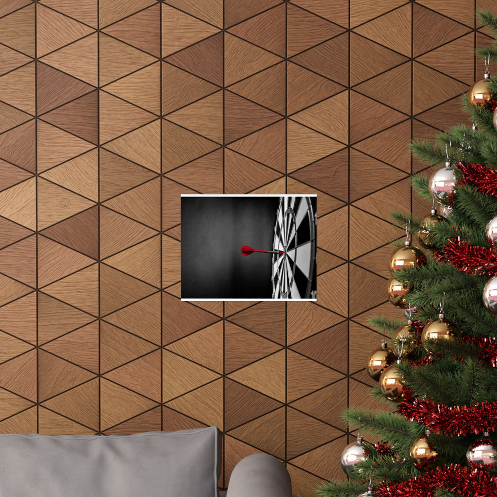 Dead Center - Mens Office Art | Matte Poster (Landscape)
