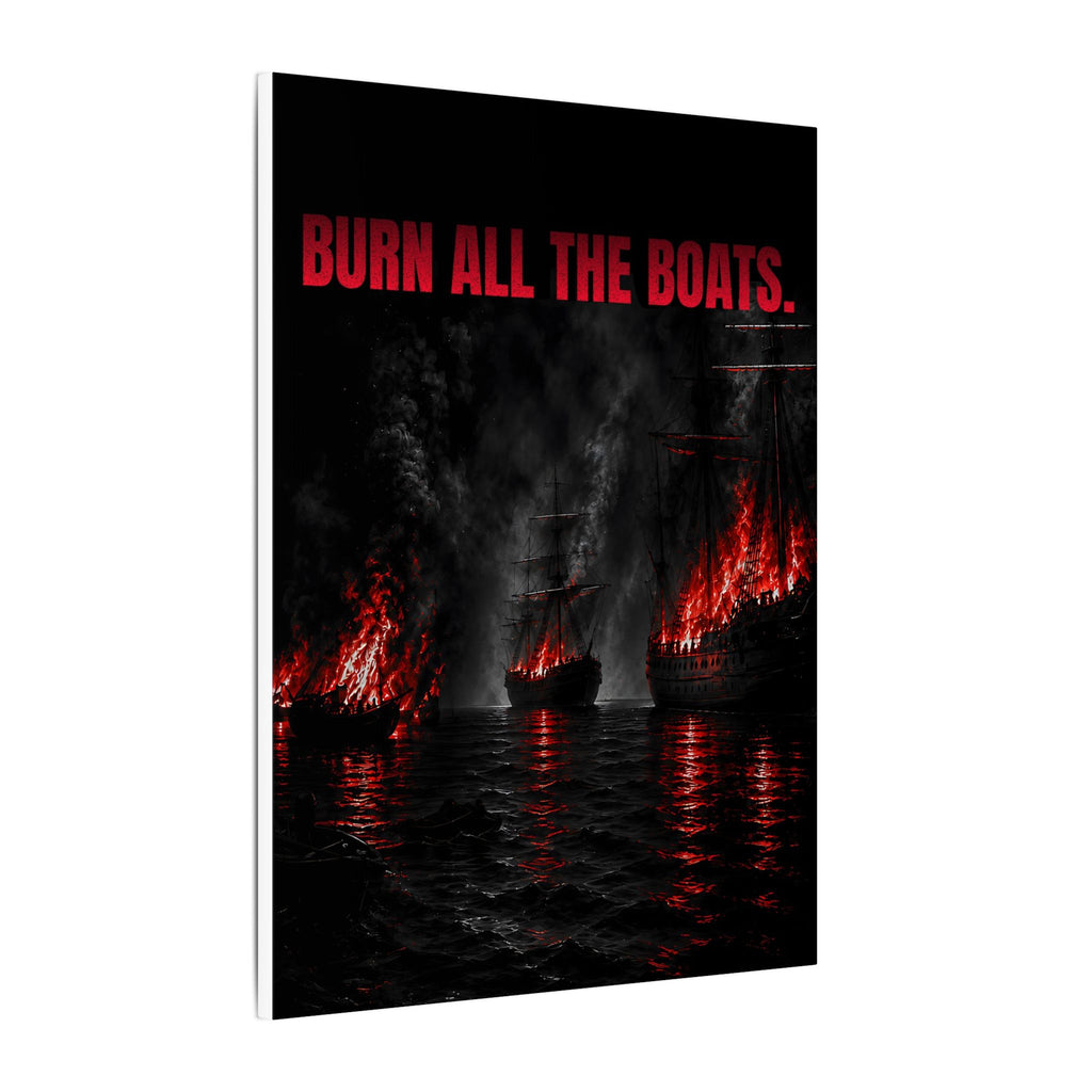 Burn All the Boats - Nautical Wall Art | Canvas