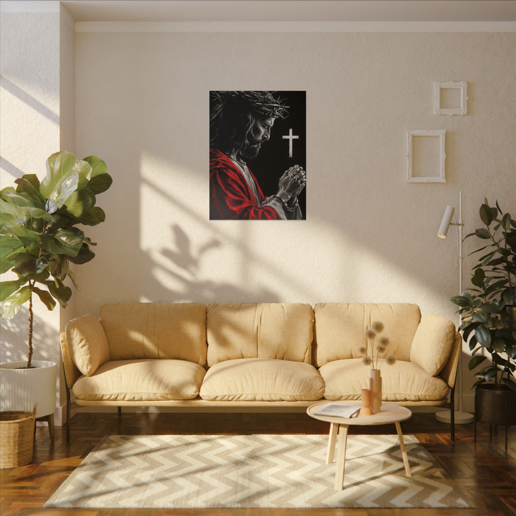 Praying Jesus - Christian Wall Art | Canvas