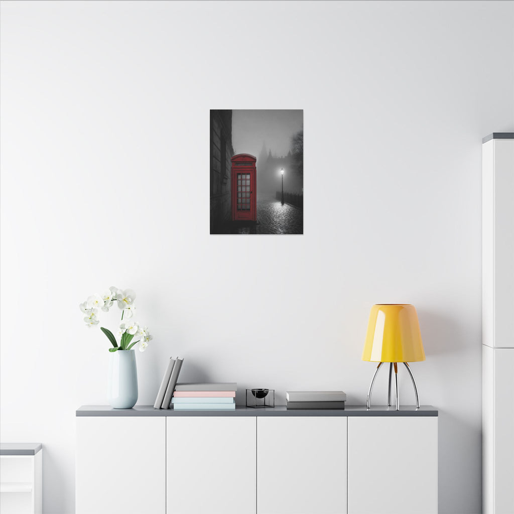 The Red Booth - Unique Office Art | Canvas
