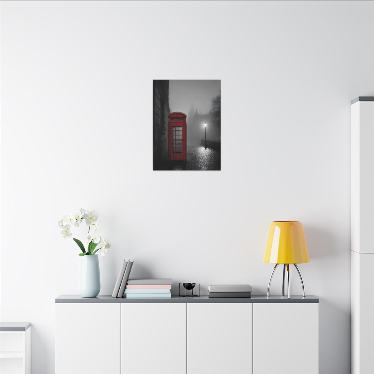 The Red Booth - Unique Office Art | Canvas