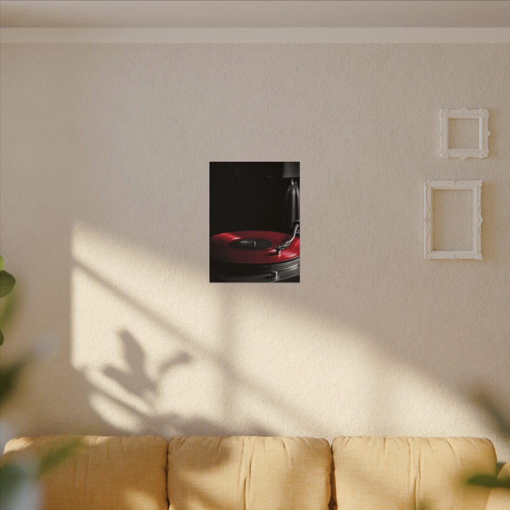Red Vinyl - Mens Office Wall Art | Canvas