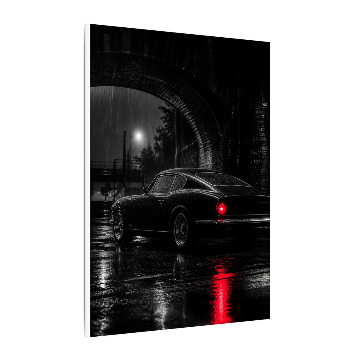 Red Tail Night - Classic Car Wall Art | Canvas