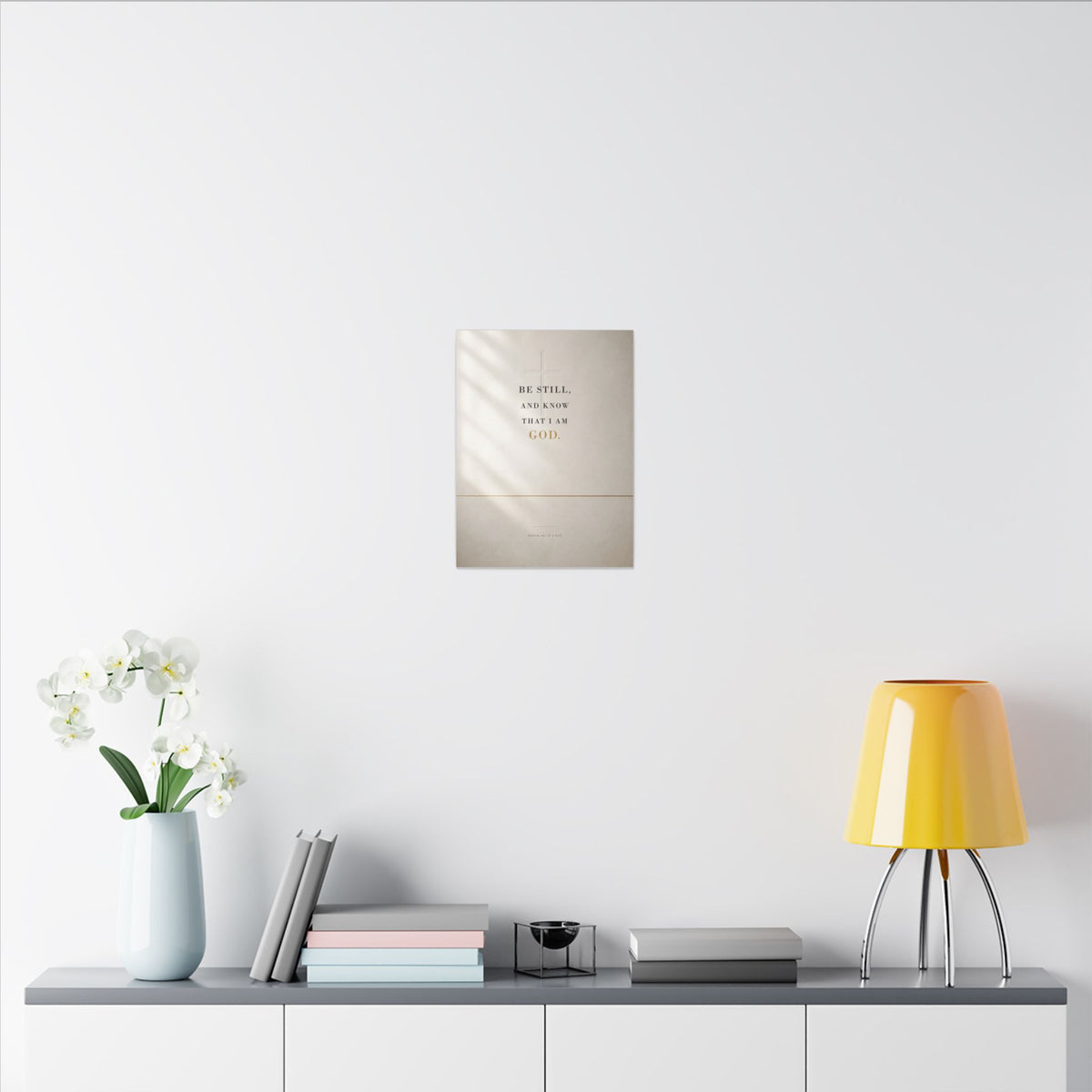 Be Still - Psalm 46:10 Bible Verse Wall Art | Canvas