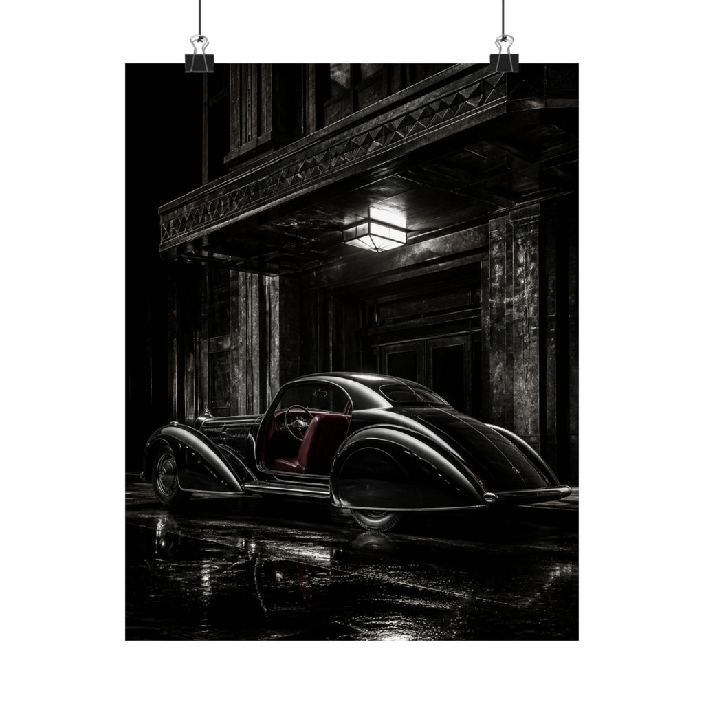 Art Deco Coupe - Art Deco Car Wall Art | Matte Poster