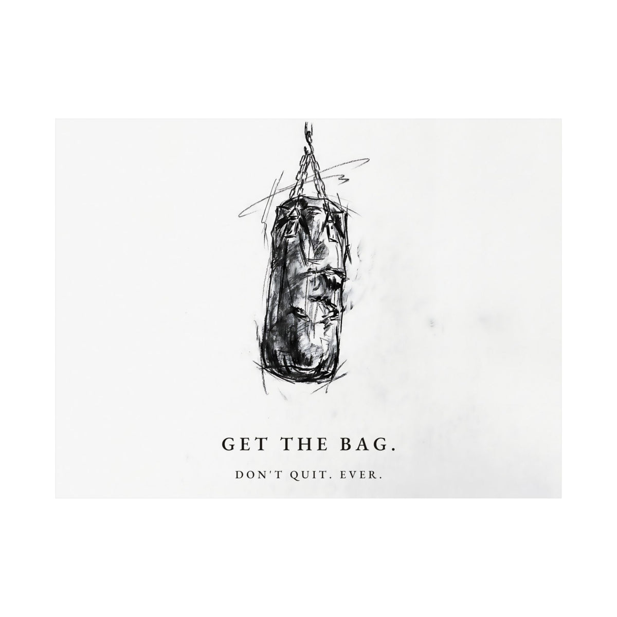 Get the Bag - Boxing Wall Art | Matte Poster (Landscape)