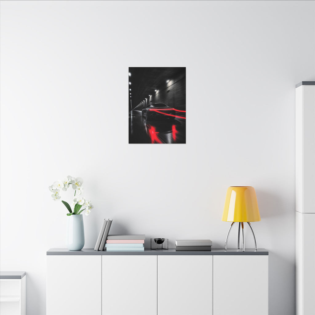 Redline Tunnel - Racing Wall Art | Canvas