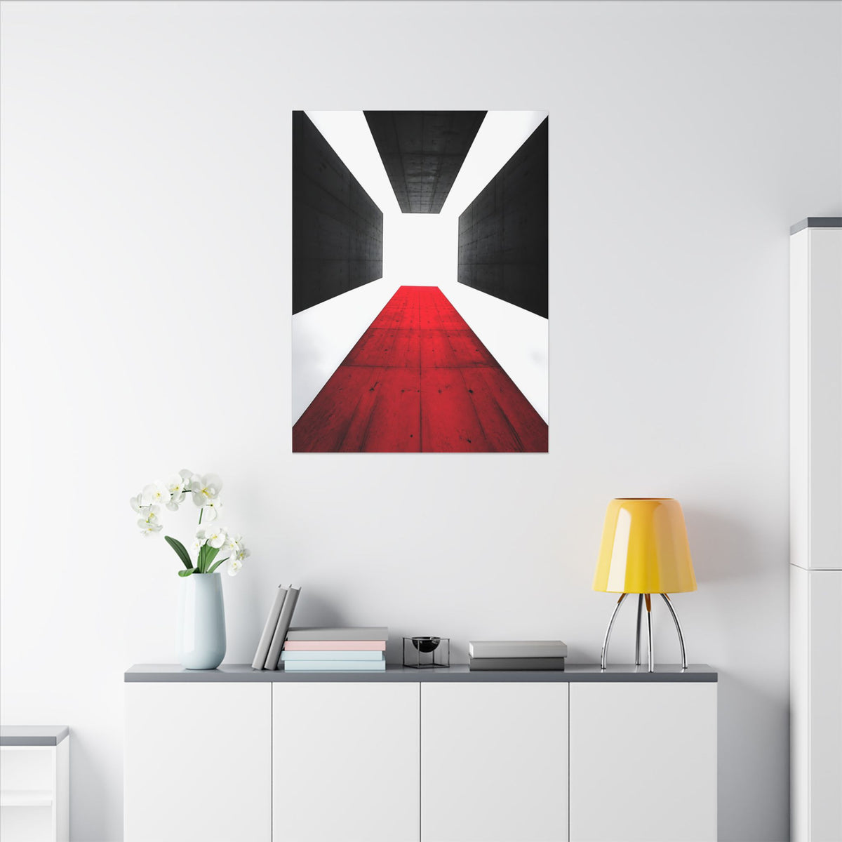 The Red Facade - Red Wall Decor | Canvas
